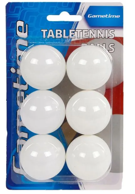 Tafeltennis bal per 6st op blister - ping pong bal