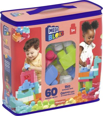 Mega Bloks - Bouwtas Roze 60st