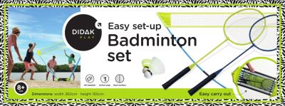 Badminton speelset 360x160 cm - Didak Play