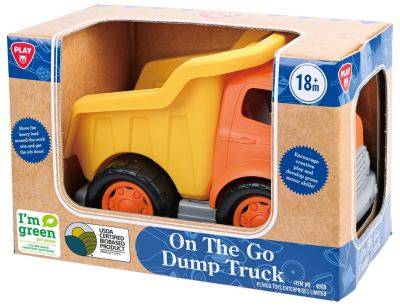 On the go dump truck in bio-gebaseerde kunststof
