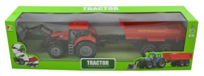 1:32 Tractor+Remorque  52X11X15,5Cm Ass