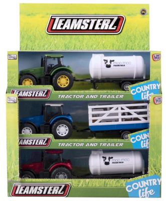 Country Life tractor en trailer - Teamsterz - asst