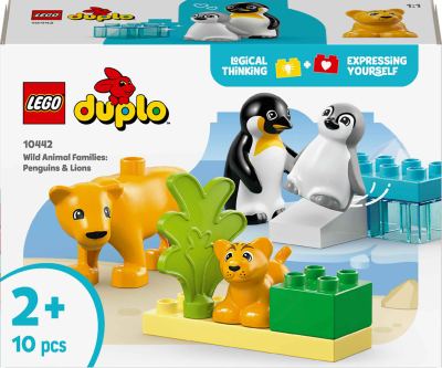 LEGO DUPLO - Wild animal families: penguins and lions 10442