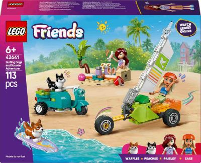 LEGO Friends - Amusement en surf et scooter avec les chiens 42641