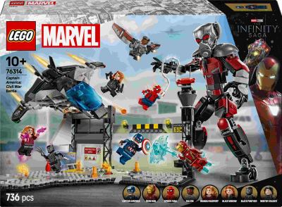 LEGO Marvel - Captain America : scène d'action Civil War 76314