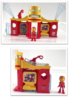 Marvel Spidey And His Amazing Friends Stark Tower Scene Playset