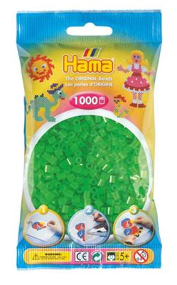 Strijkkralen neon groen - Hama - 1000 st
