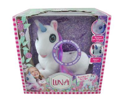 1101854 PLUSH LUNA 3 verhaaltjes+MOVING EYES,MOUTH