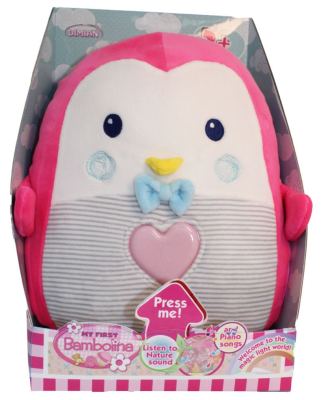 Pluche pinguin met licht en klassieke muziek