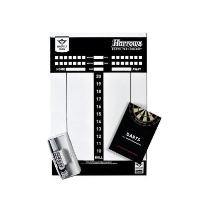 Scoreboard-wb marker-spelregels-wisser vr Dartbord