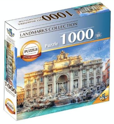 Puzzel World landmarks - Trevi fountain - 1000 st