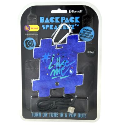 Muy pop backpack speaker - #like me - blauw