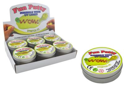 UV reactive putty - display 12 st