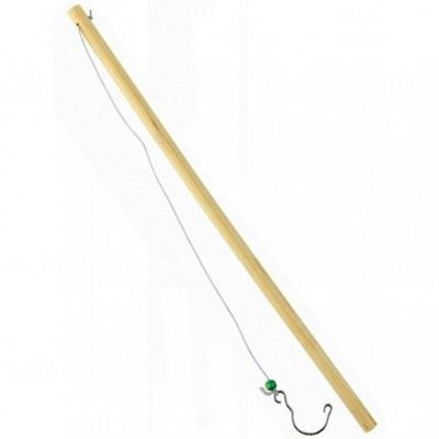 Eendjes vissen houten hengel - 45 cm