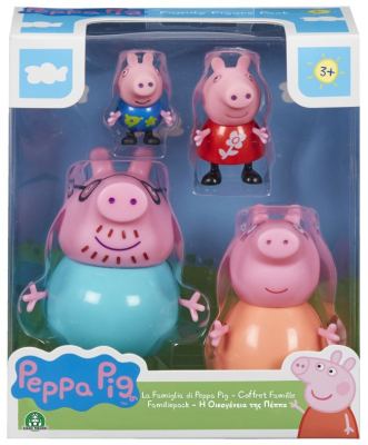 Koffer met 4 personages familie - Peppa Pig