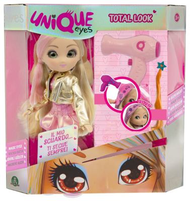 Ue - Wow Hair : Poupée Unique Eyes 25 Cm + Coiffur