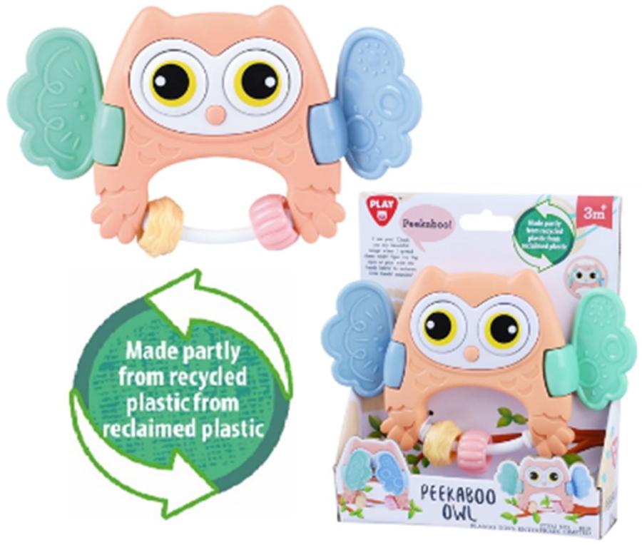 Recycled Material - Peekaboo Owl