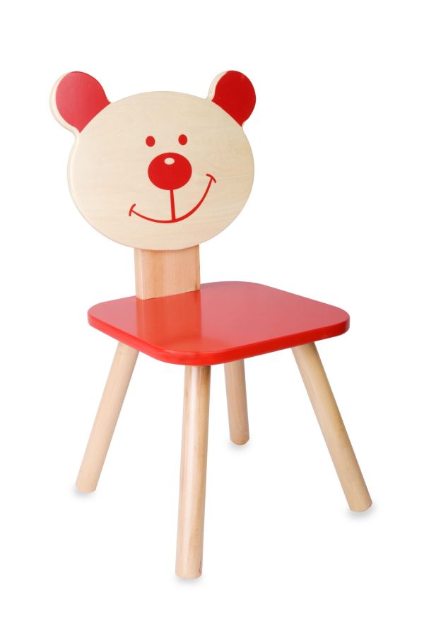 Stoel beer rood