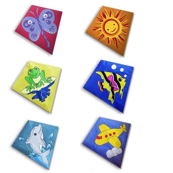 Cerf-volant mini Diamond - Didak Beach - 20x25 cm - asst