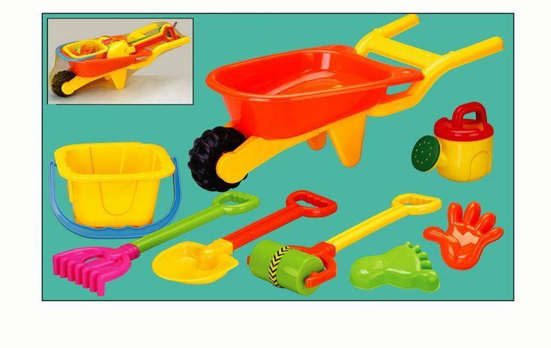 Kruiwagen 65Cm + Schop,Raak,Emmer + Acc