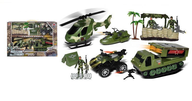 Military Set + Heli + Weapons +…
