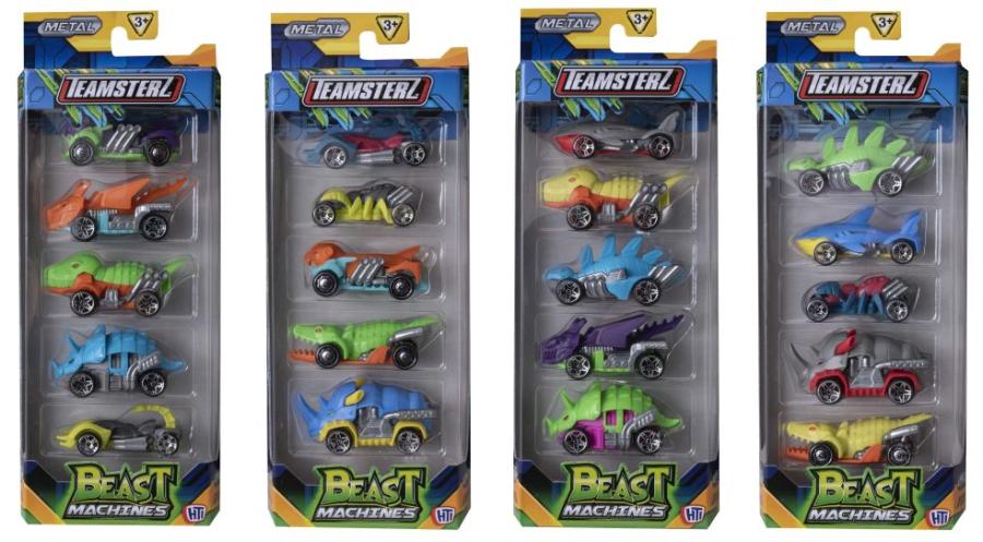 Metalen auto's 5 st - Teamsterz
