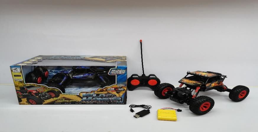 Rc 1:18 Rock Climbing Wild Monster,2 Ass Zwart Of Blauw