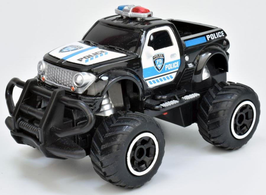 R/C 1/40 Mini truck 13x8x8cm - 2 asst police/rally