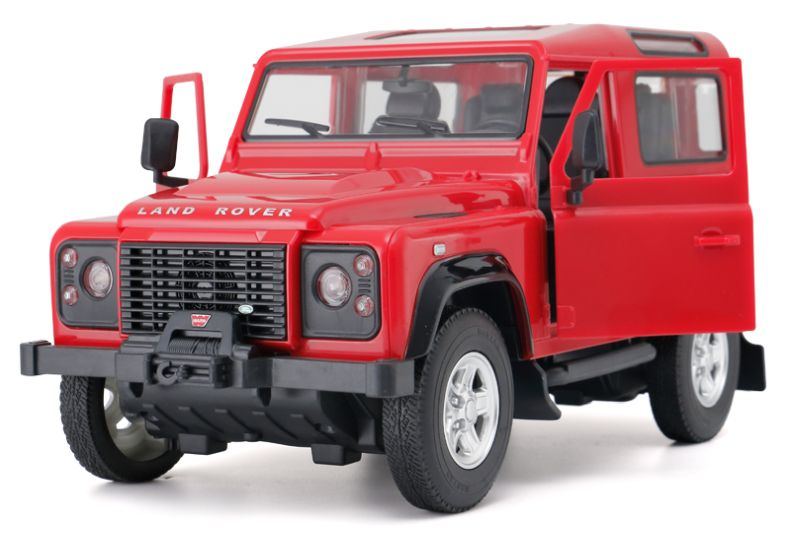 R/C 1:14 Land Rover Defender red, black, yellow, kaki ass