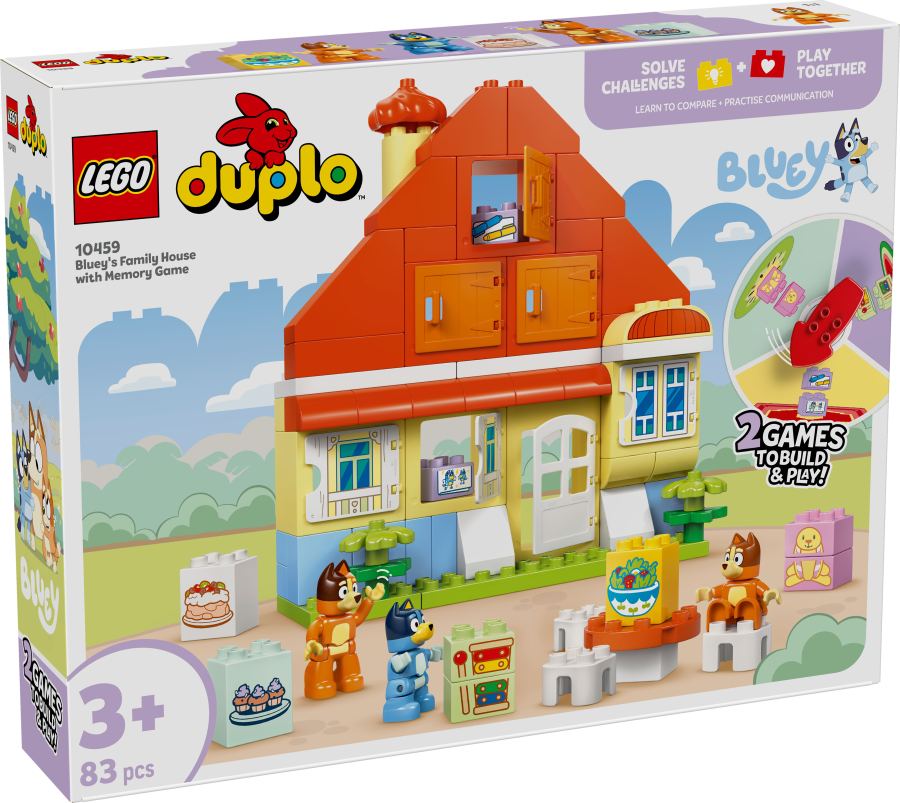 LEGO DUPLO - Bluey - Bluey's Family Home with Memory Game 10459