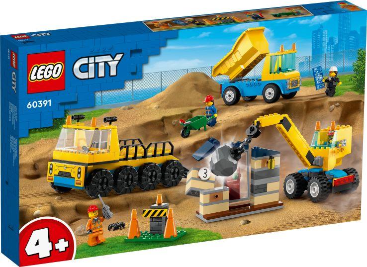 LEGO City - Kiepwagen, bouwtruck en sloopkraan 60391