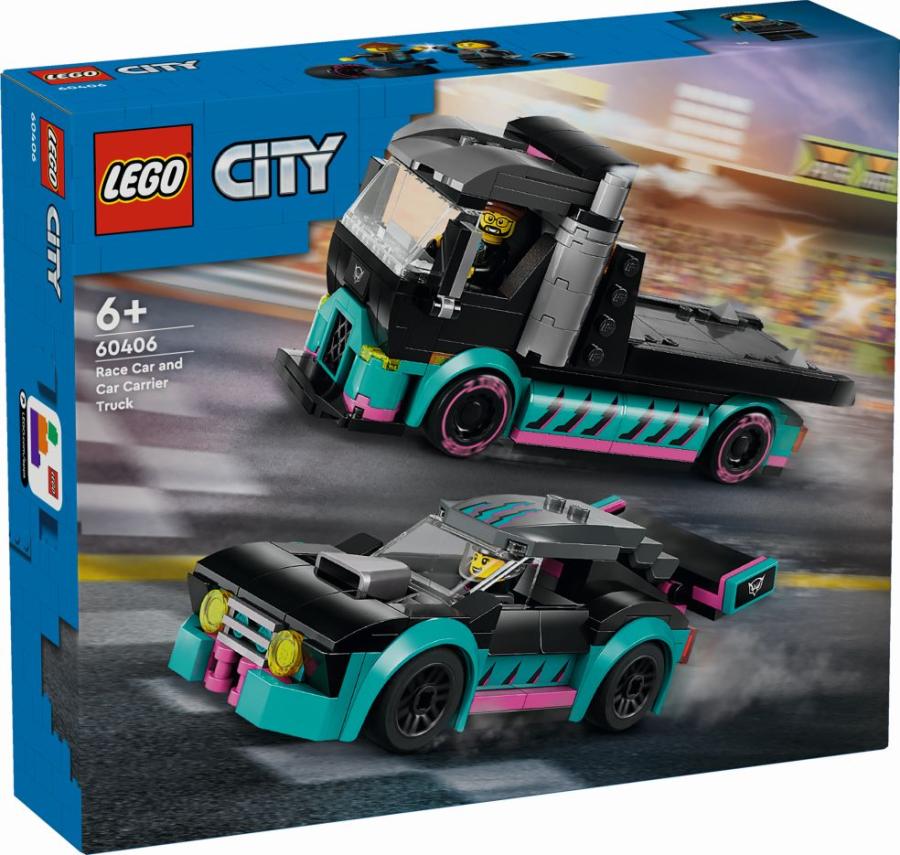 LEGO City - Race Car and Car Carrier Truck 60406