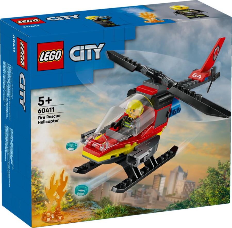 LEGO City - Hélicoptère de sauvetage des pompiers 60411