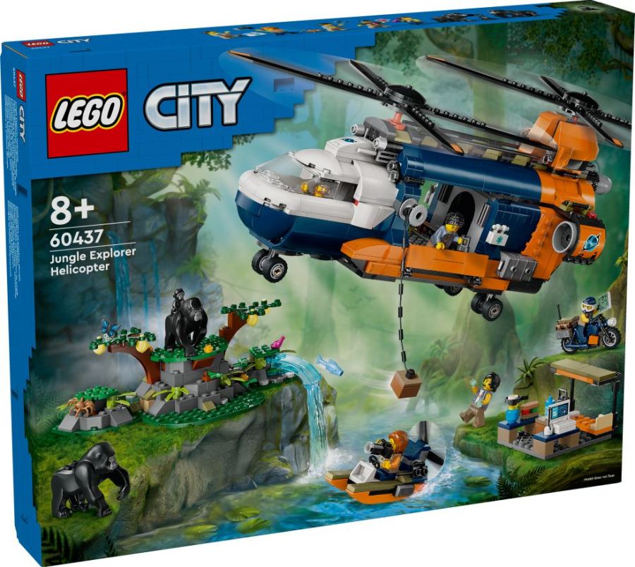 LEGO City - Chercheurs de la jungle : hélicoptère de base 60437