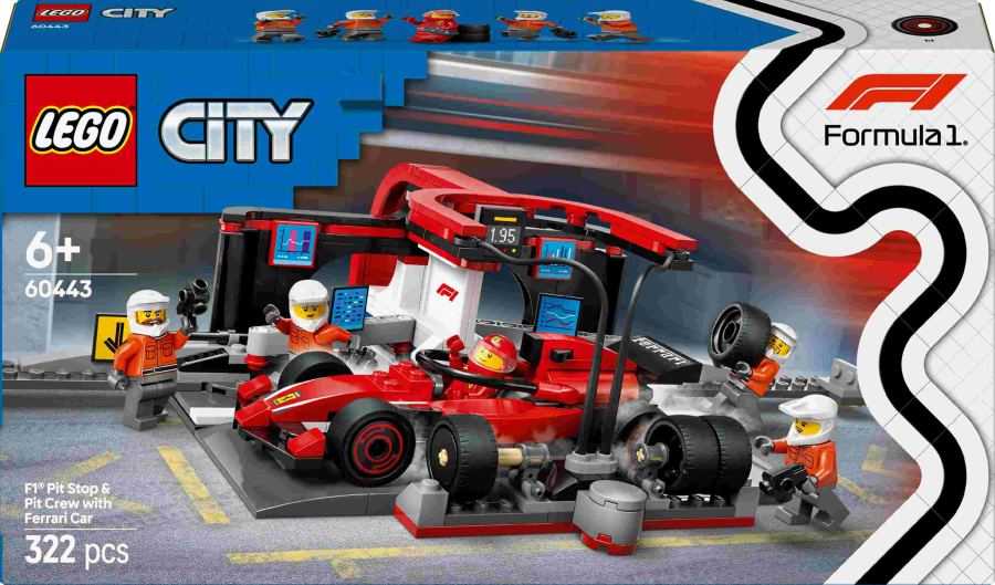 LEGO City - F1 Pitstop & crew met Ferrari auto60443
