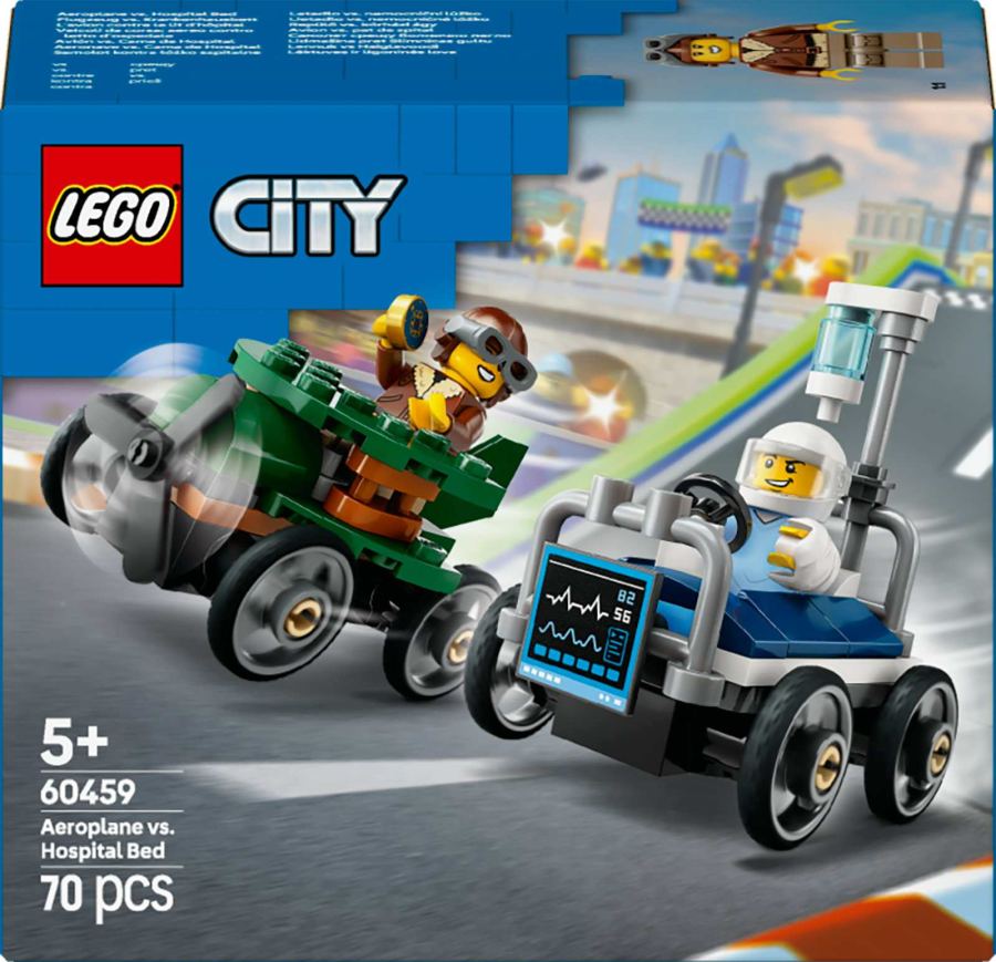 LEGO City - Race Car Pack: Airplane vs Hospital Bed 60459