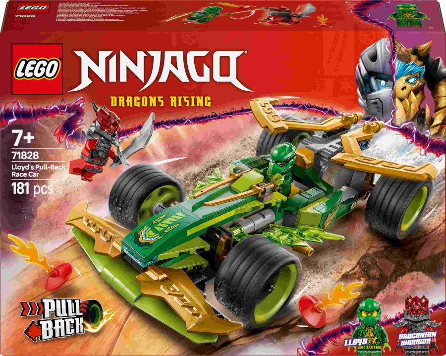LEGO Ninjago - Voiture de course à traction arrière de Lloyd 71828