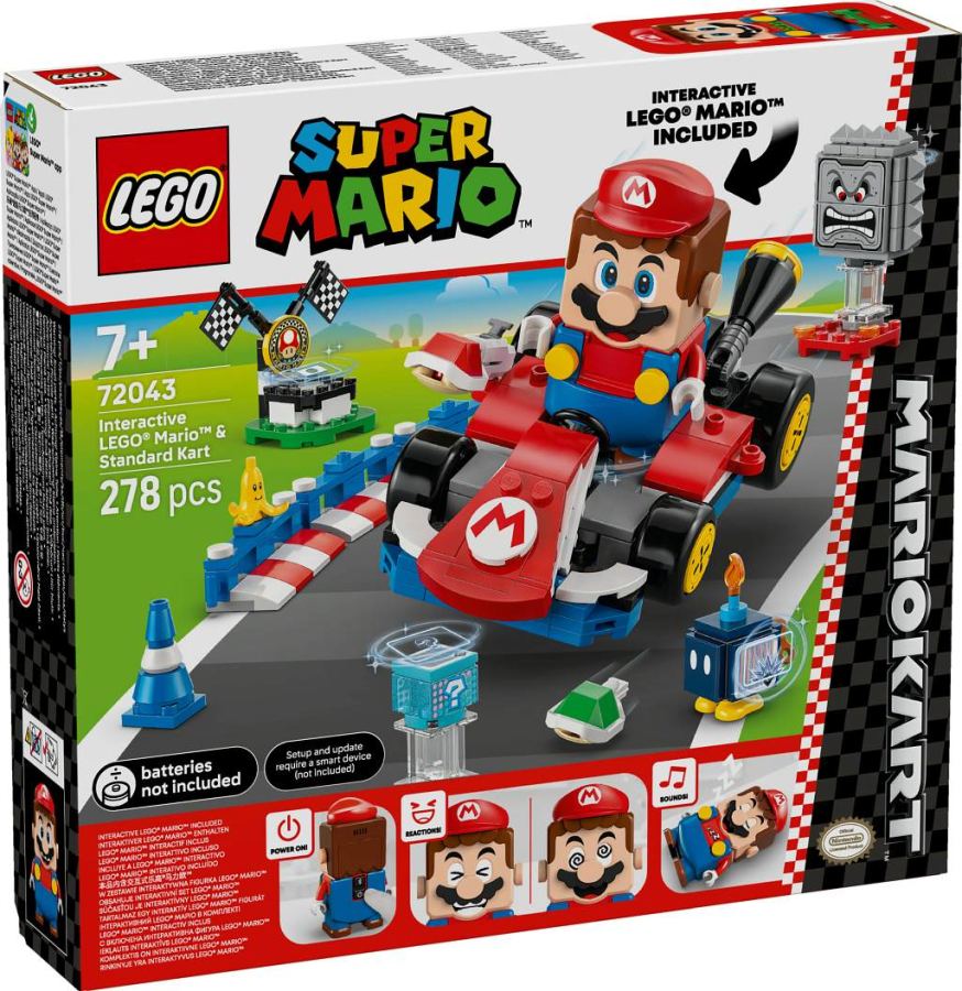 LEGO Super Mario - Mario Kart - Mario interactif & Kart standard 72043