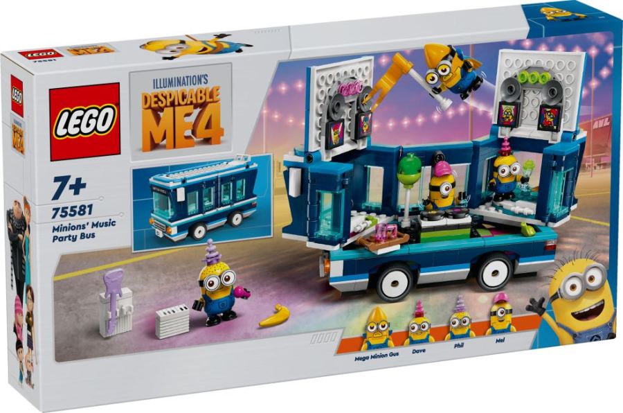 LEGO Despicable Me 4 - Minions musical party bus 75581