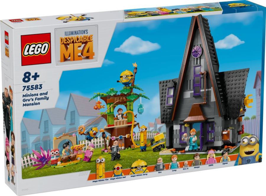 LEGO Despicable Me 4 - Minions and Gru’s house 75583