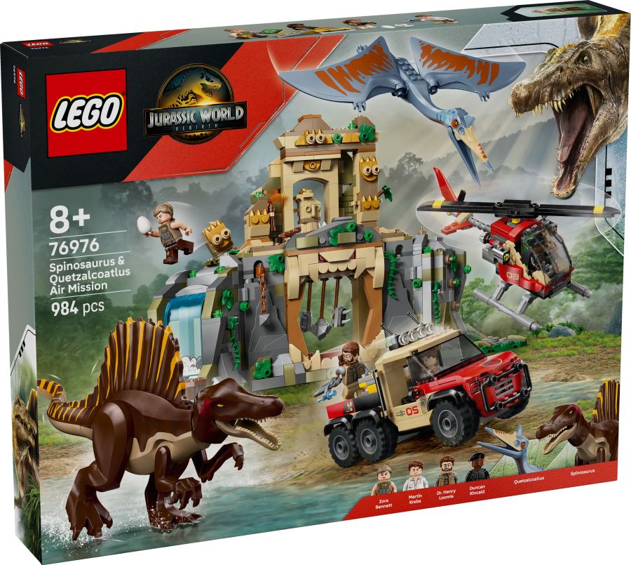 LEGO Jurassic World - Mission aérienne du Spinosaure et du Quetzalcoatlus 76976