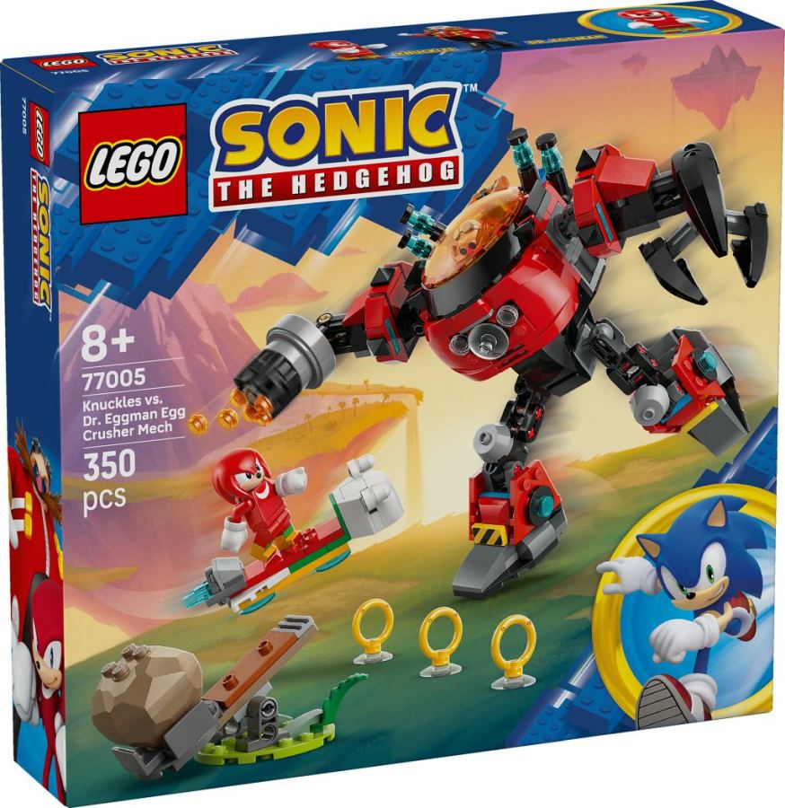 LEGO Sonic - Knuckles vs. Dr. Eggman Egg Crusher Mech 77005