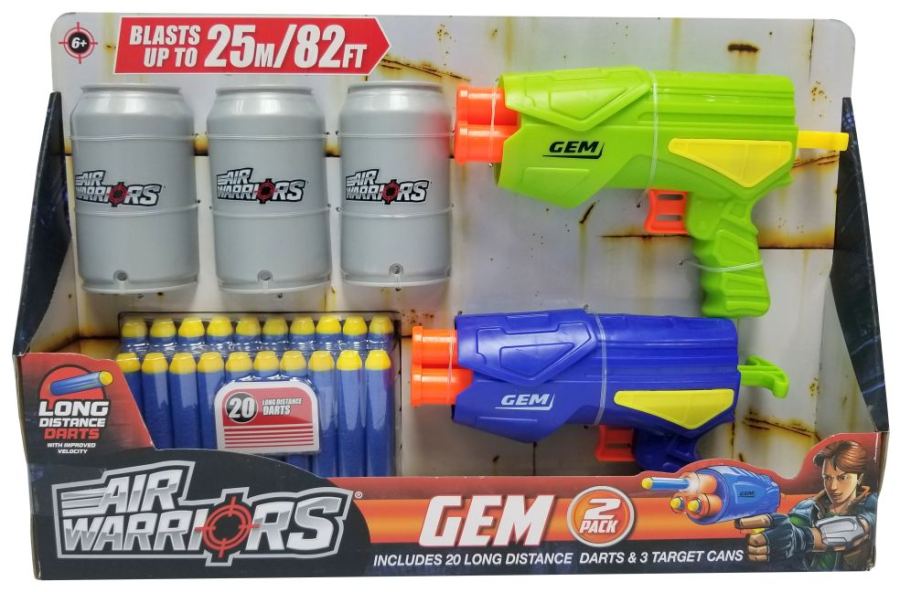 Gem 2st met 3 blikjes en 20 lange afstandspijltjes - Buzzbee