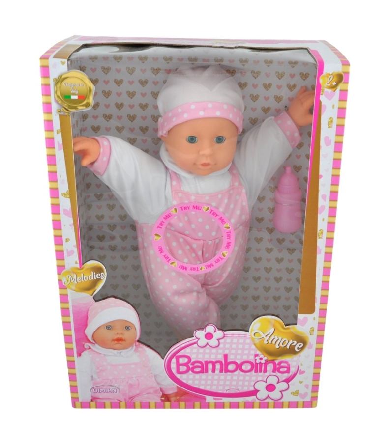 Pop met babygeluidjes - Amore - 40 cm