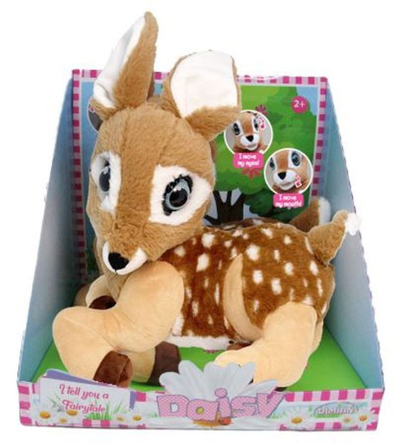 Pluche Daisy met glitterogen, vertelt verhaaltjes - NL
