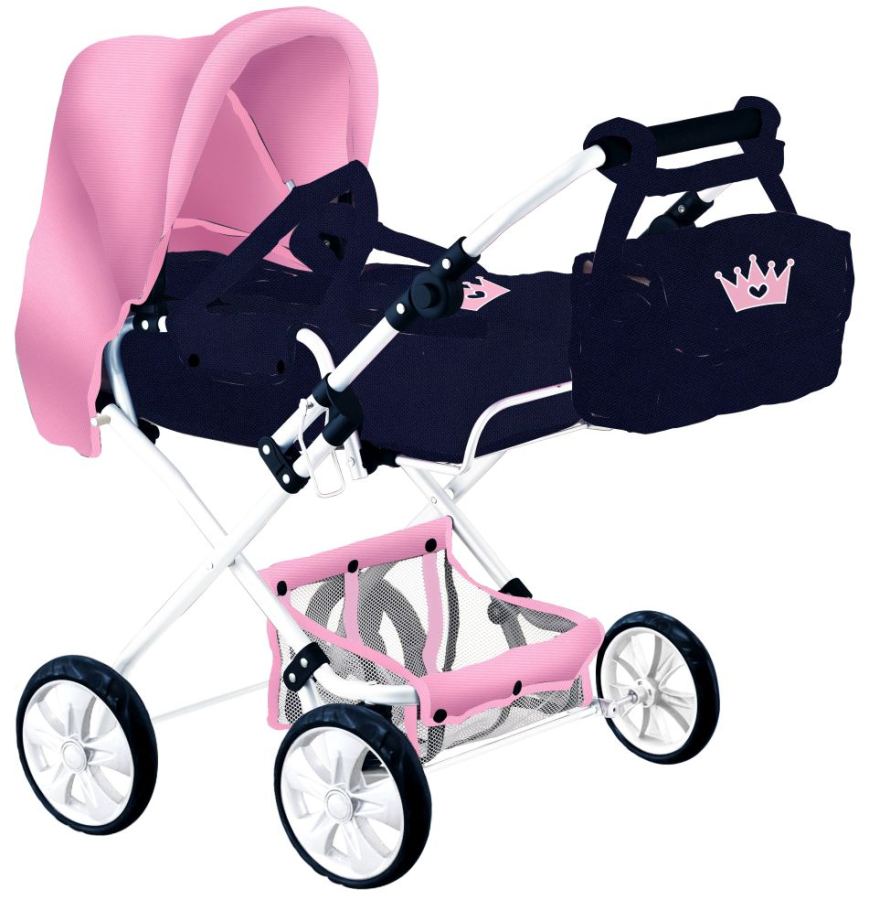 KOETS  COMBI    2  MET  ZAK  kroon  blauw/rose