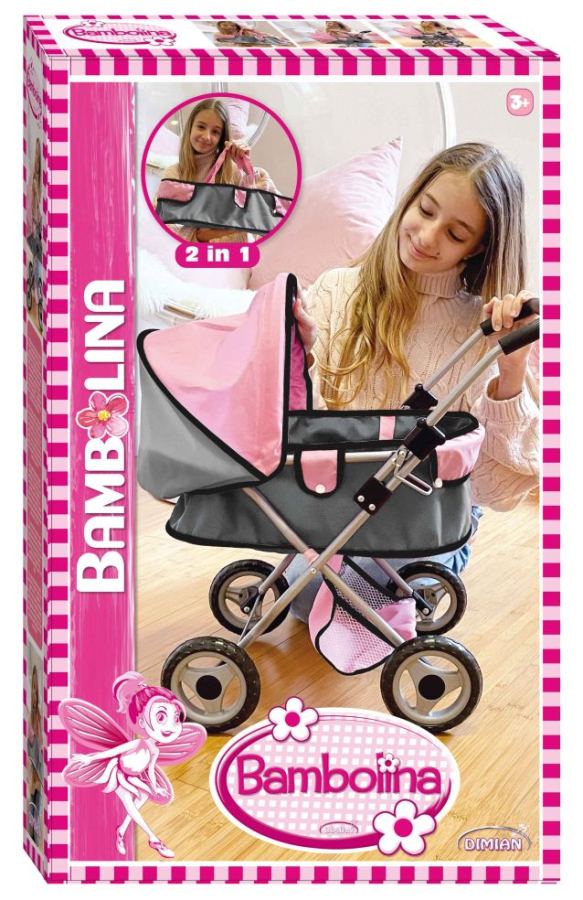 Kinderwagen met luifel Bambolina - lxhxb 57cm x54 cm x 35 cm
