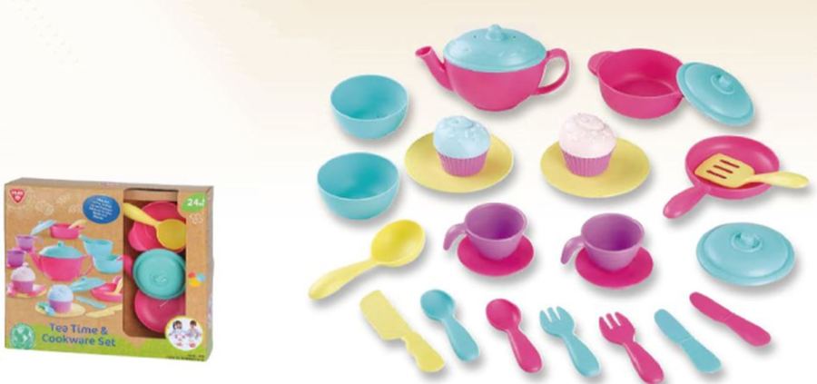 Thee- en kookset - bio gebaseerde kunsstof - 24 st