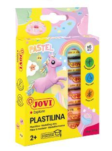 Modelleerklei - etui - 6 stuks - 15gr - diverse pastel kleuren