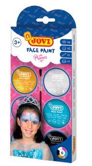 Gezichtsverf kit prinses - 8 ml - 6st